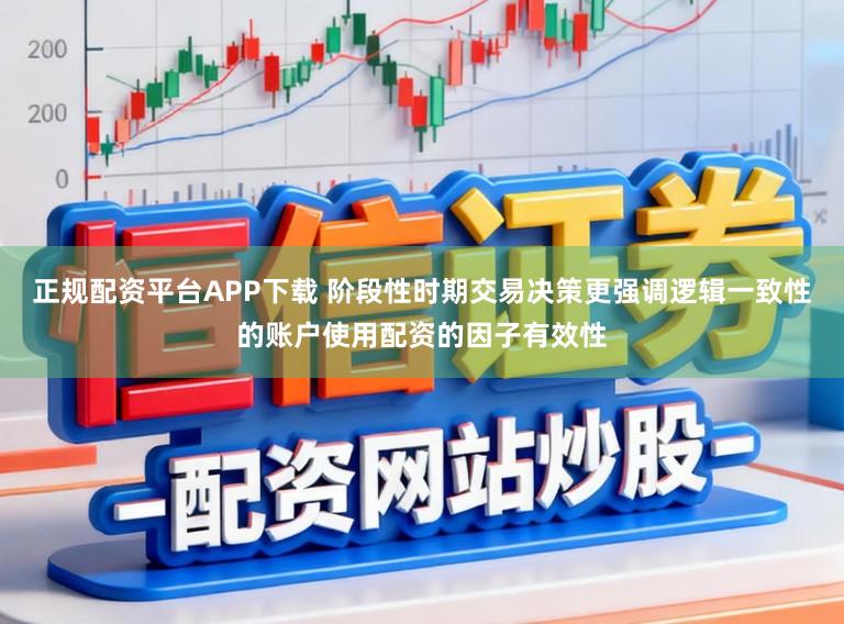 正规配资平台APP下载 阶段性时期交易决策更强调逻辑一致性的账户使用配资的因子有效性
