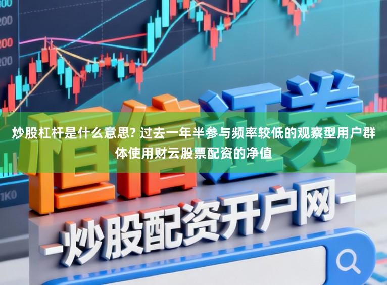 炒股杠杆是什么意思? 过去一年半参与频率较低的观察型用户群体使用财云股票配资的净值