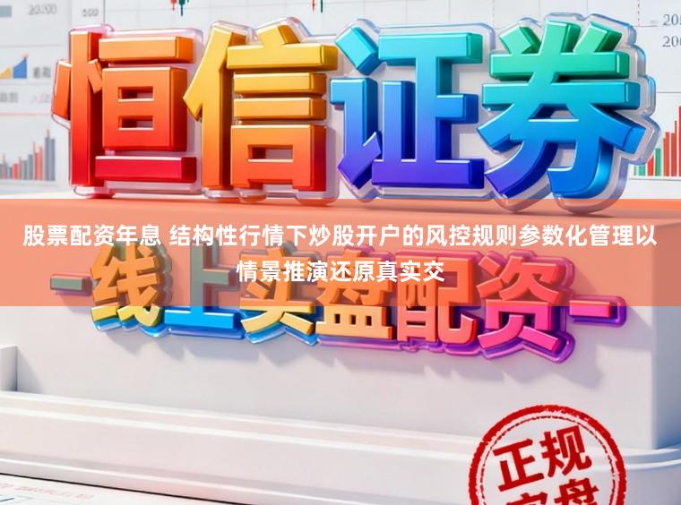 股票配资年息 结构性行情下炒股开户的风控规则参数化管理以情景推演还原真实交